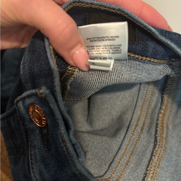 Express Dark Indigo Flare Jeans - Picture 7 of 7